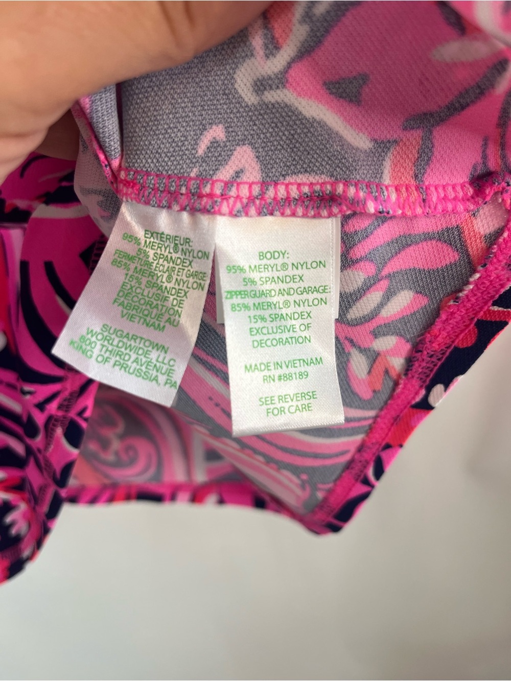 Lilly Pulitzer Larissa Ruffle Golf Tennis Athletic Top XL NWT UPF Pink Floral - Picture 7 of 9